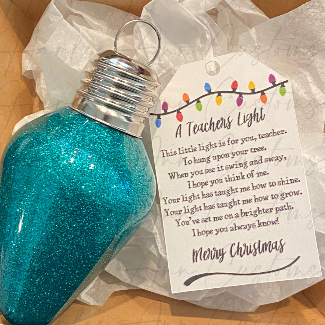 A Teachers Light Ornament