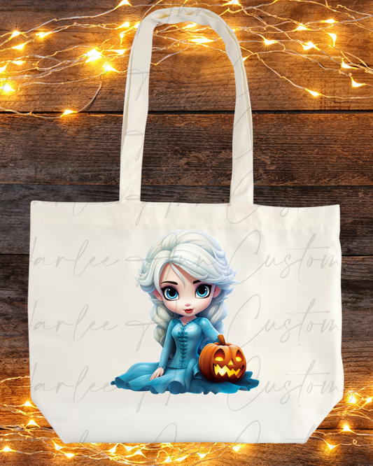 Spooky Ice Queen Trick or Treat Tote