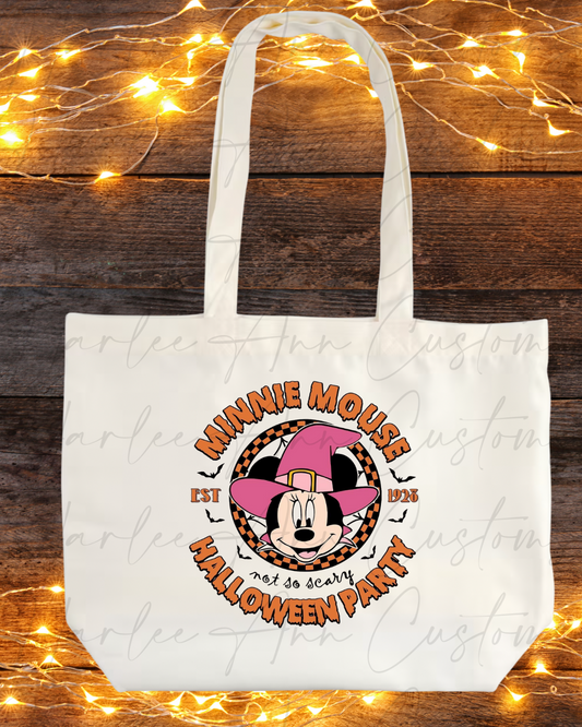 Mouse Halloween Party Trick or Treat Tote