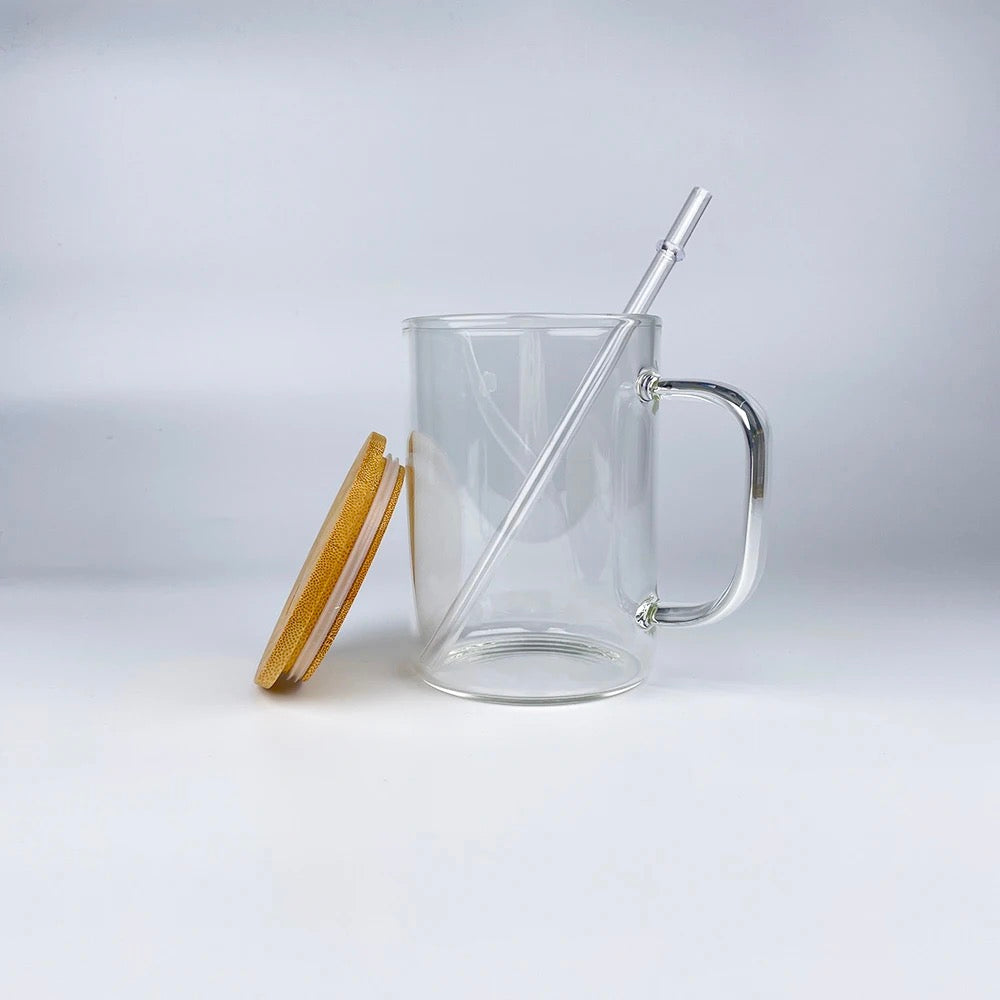 17oz Glass Coffee Mug