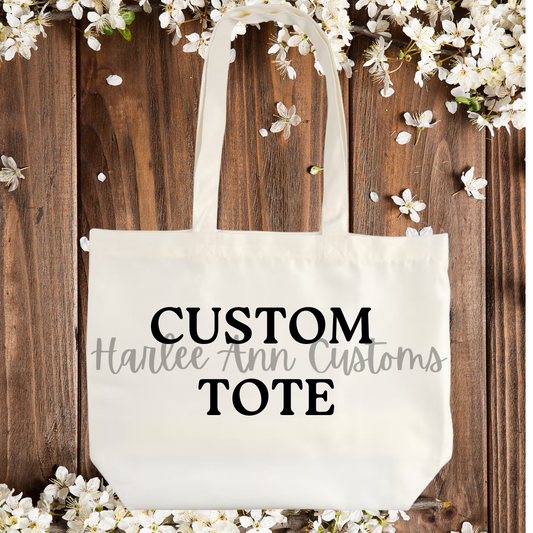 CUSTOM REUSABLE TOTE BAG