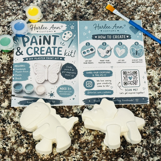 2pc Dino - Paint & Create DIY Plaster Kit