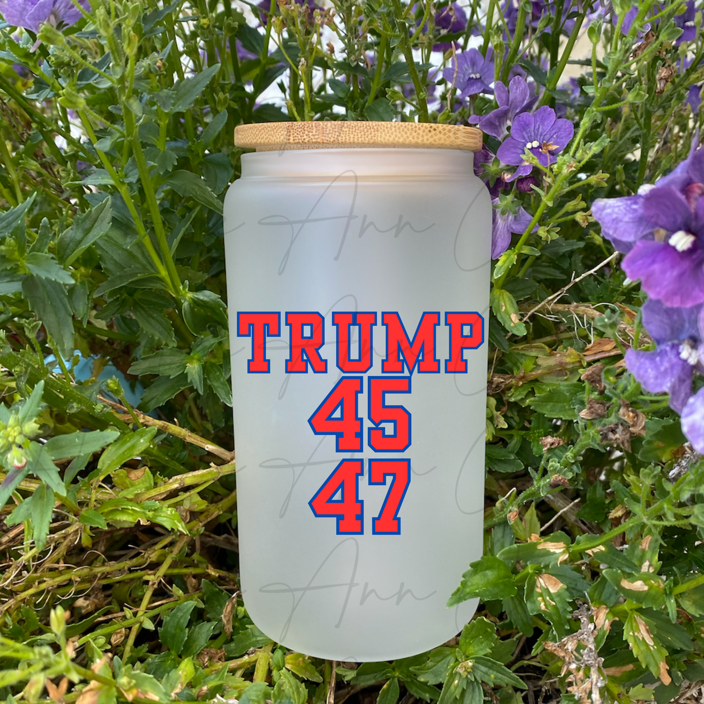 TRUMP 47 16oz Frosted Glass Cup